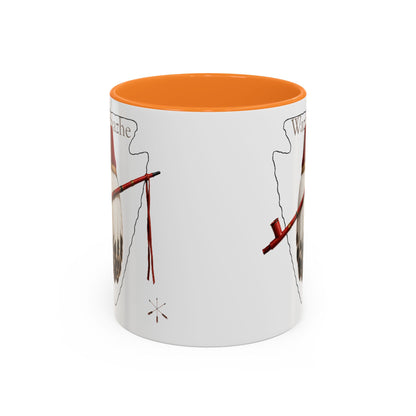 Osage Wazhazhe Tribal Feather Mug (11oz & 15oz) — Native-Inspired Coffee Cup