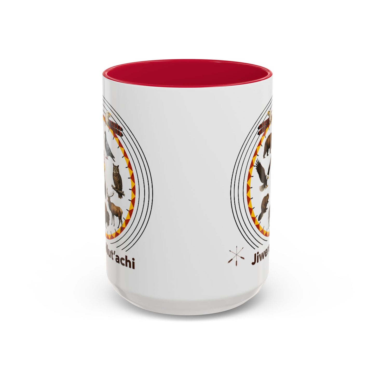 Otoe Missouria Native Animal Circle Mug – 'Jiwere-Nut'achi' Illustrated Coffee Cup (11oz/15oz)