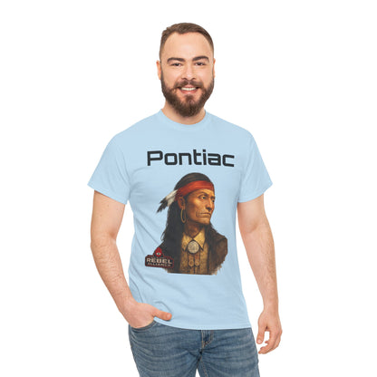 Pontiac Portrait T‑Shirt — Native Chief Graphic Tee