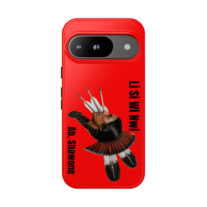 Absentee Shawnee Headdress Phone Case — 'Li Si Wi Ni' Design