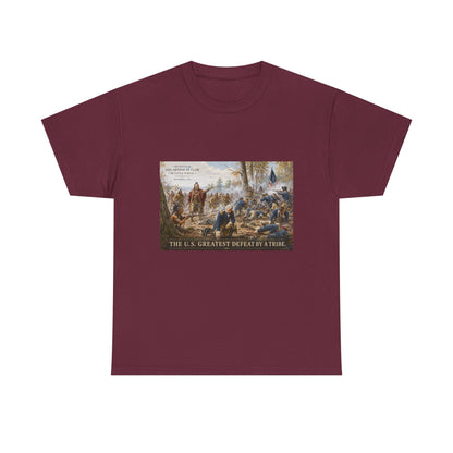 Chief Little Turtle Historical Battle Tee — "The U.S. Greatest Defeat by a Tribe" Cotton T-Shirt