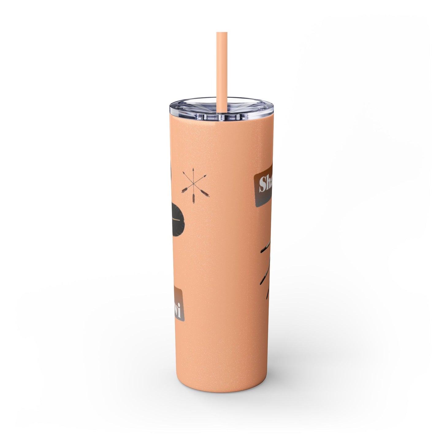Shawnee Absentee Skinny Tumbler with Straw, 20oz