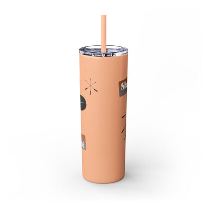 Shawnee Absentee Skinny Tumbler with Straw, 20oz