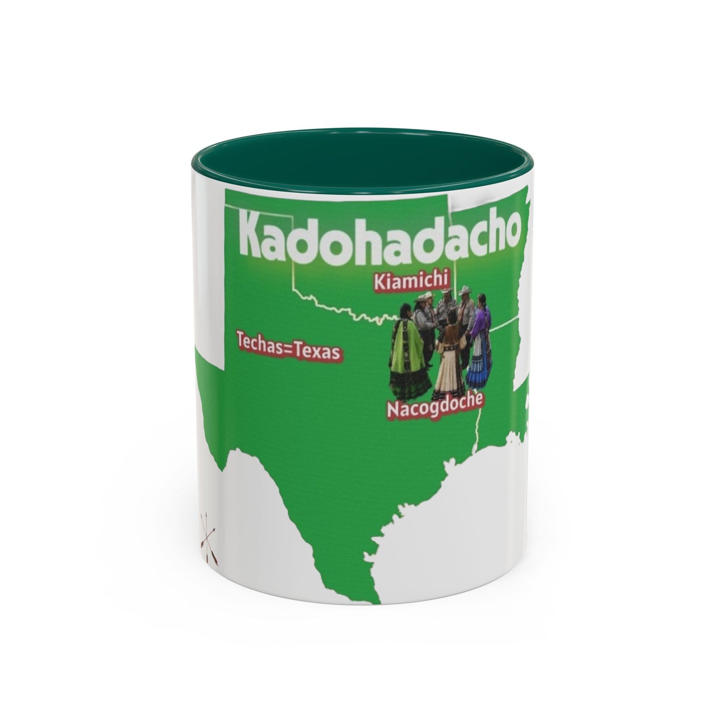 Caddo Kadohadacho Tribal Map Mug — Texas & Nacogdoches Native Pride Coffee Cup (11oz/15oz)