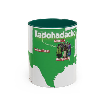 Caddo Kadohadacho Tribal Map Mug — Texas & Nacogdoches Native Pride Coffee Cup (11oz/15oz)