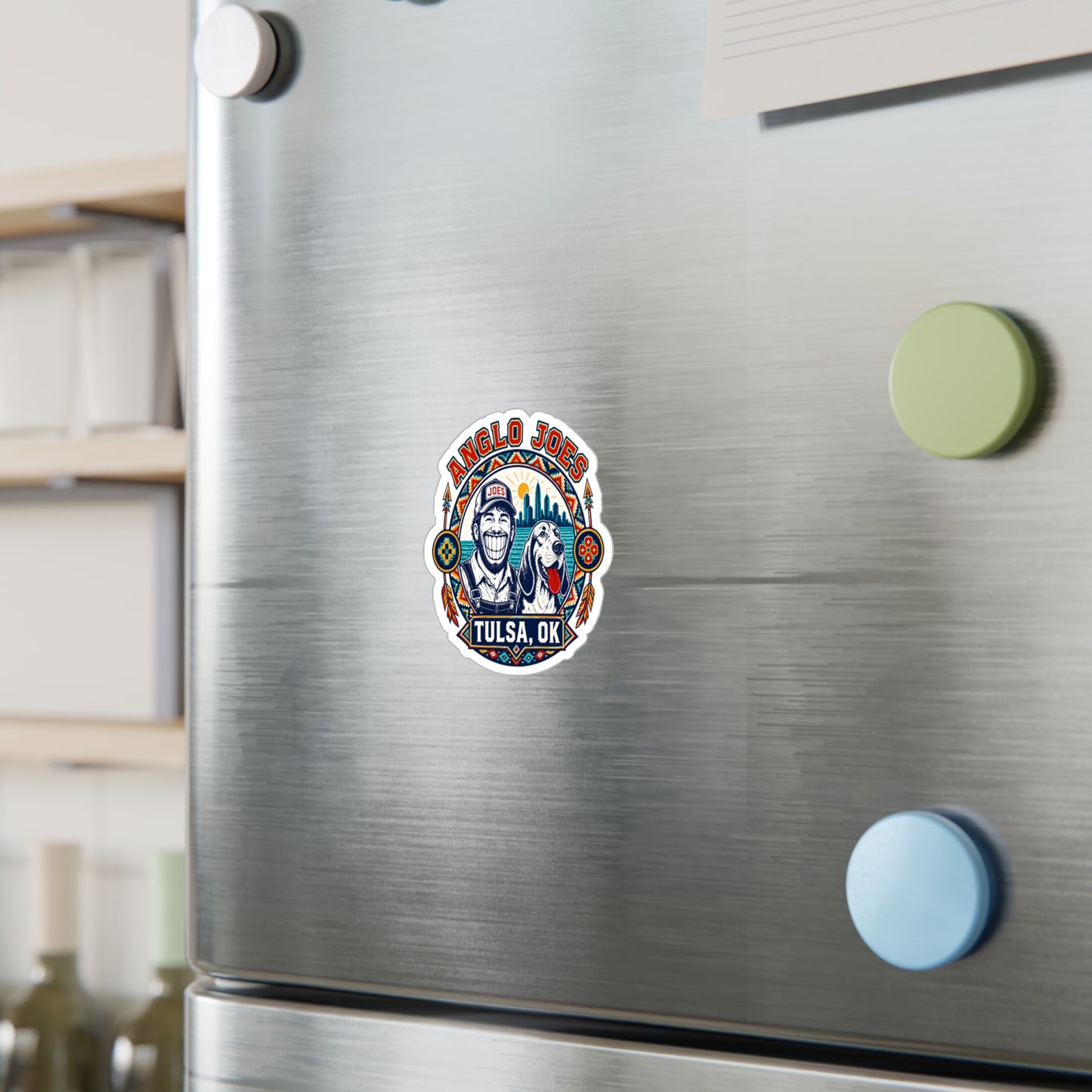 Anglo Joes Tulsa OK Sticker — Kiss-Cut Vinyl Decal
