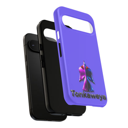 Tonkawa Phone Case — Tonkkaweya Sunrise Design (Protective Purple Hard Shell)