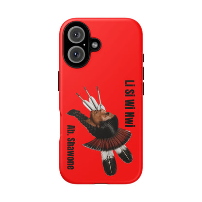Absentee Shawnee Headdress Phone Case — 'Li Si Wi Ni' Design