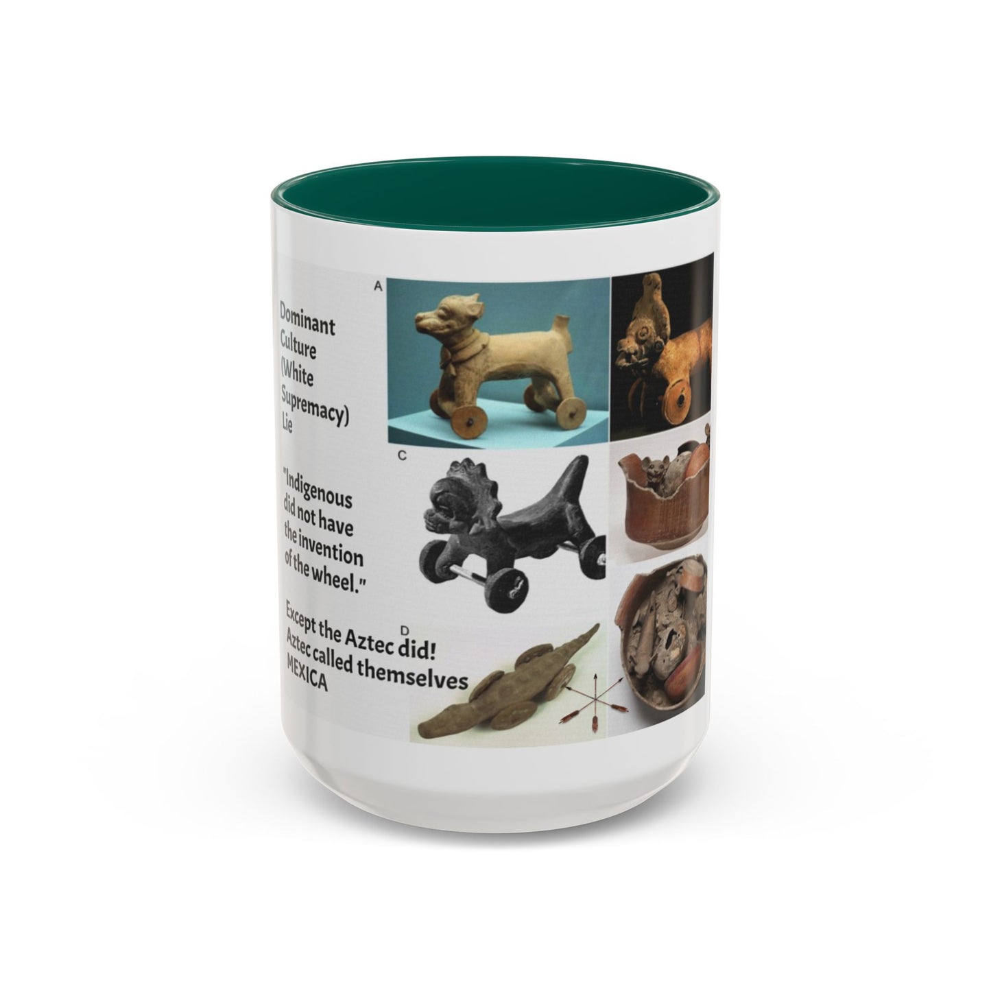 Aztec Artifact Photos Collage Coffee Mug (11oz/15oz)
