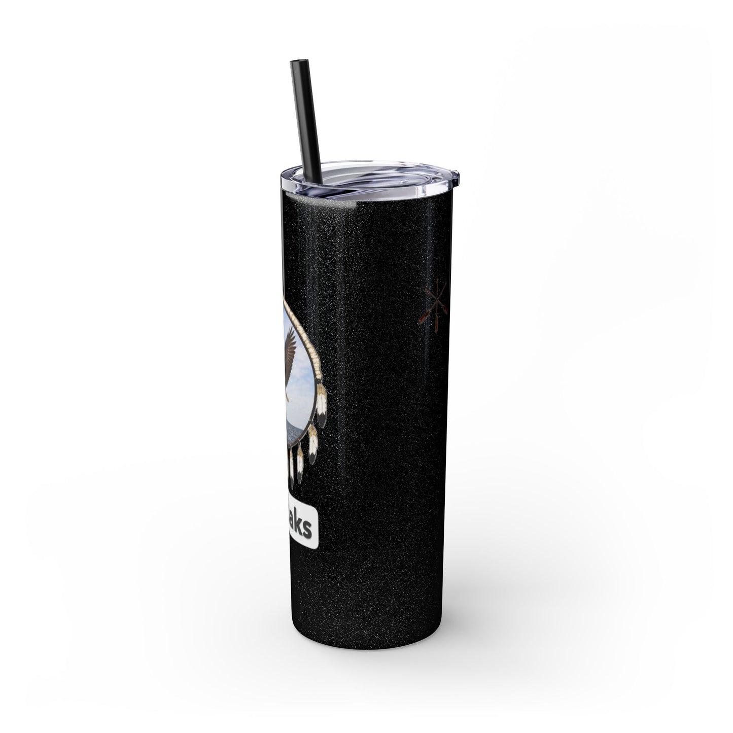 Modoc Eagle Skinny Tumbler – 20oz Straw Travel Cup (Maklaks)