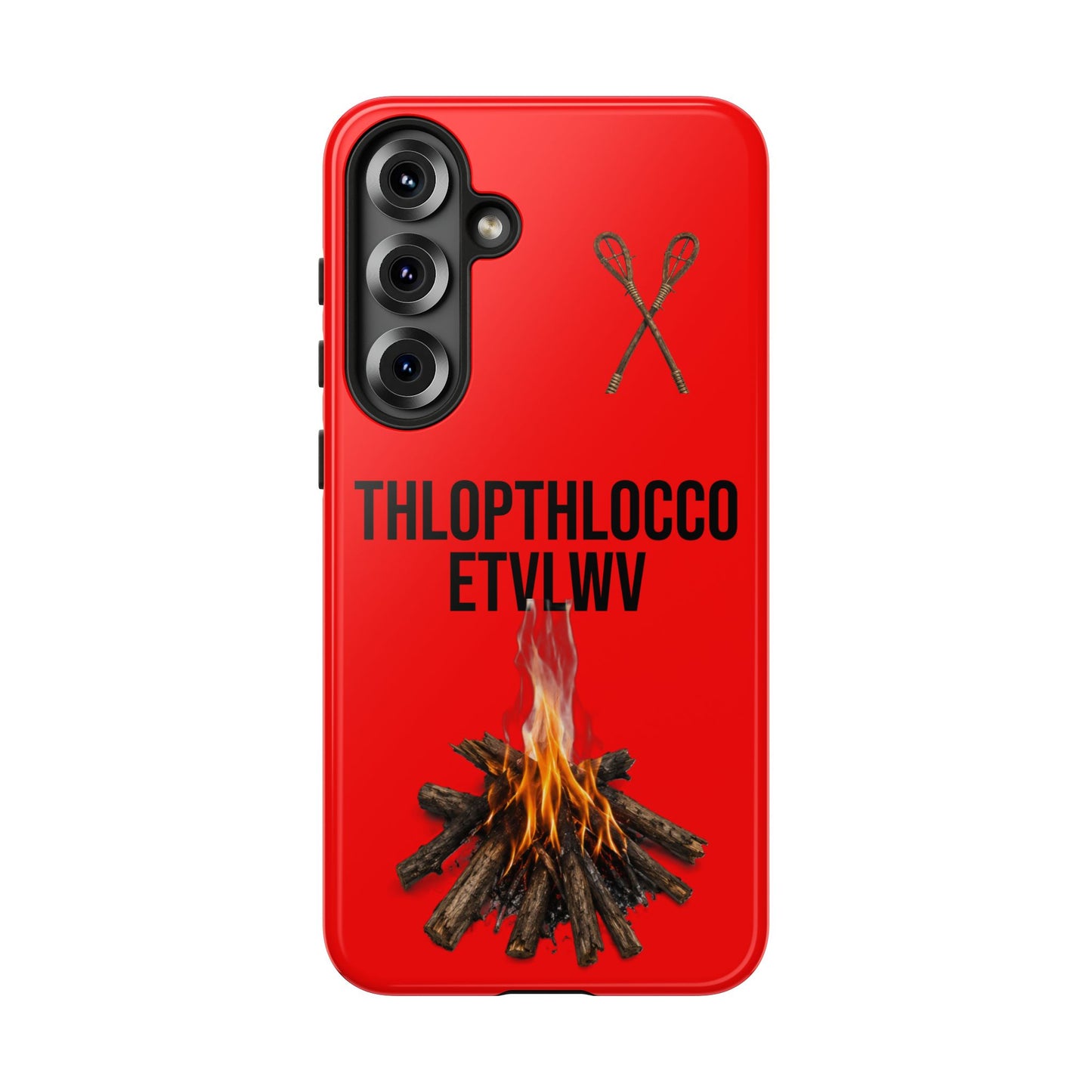 Thlopthlocco Protective Phone Case —  Text "THLOPTHLOCCO ETVLWV"