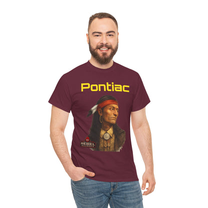 Pontiac Portrait T‑Shirt — Native Chief Graphic Tee