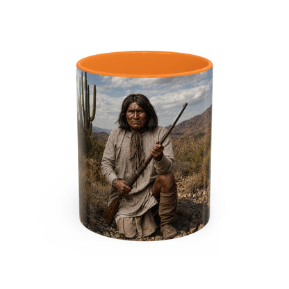 Ft. Sill Apache Desert Scene Coffee Mug — 'N'de' Southwest Landscape 11/15oz