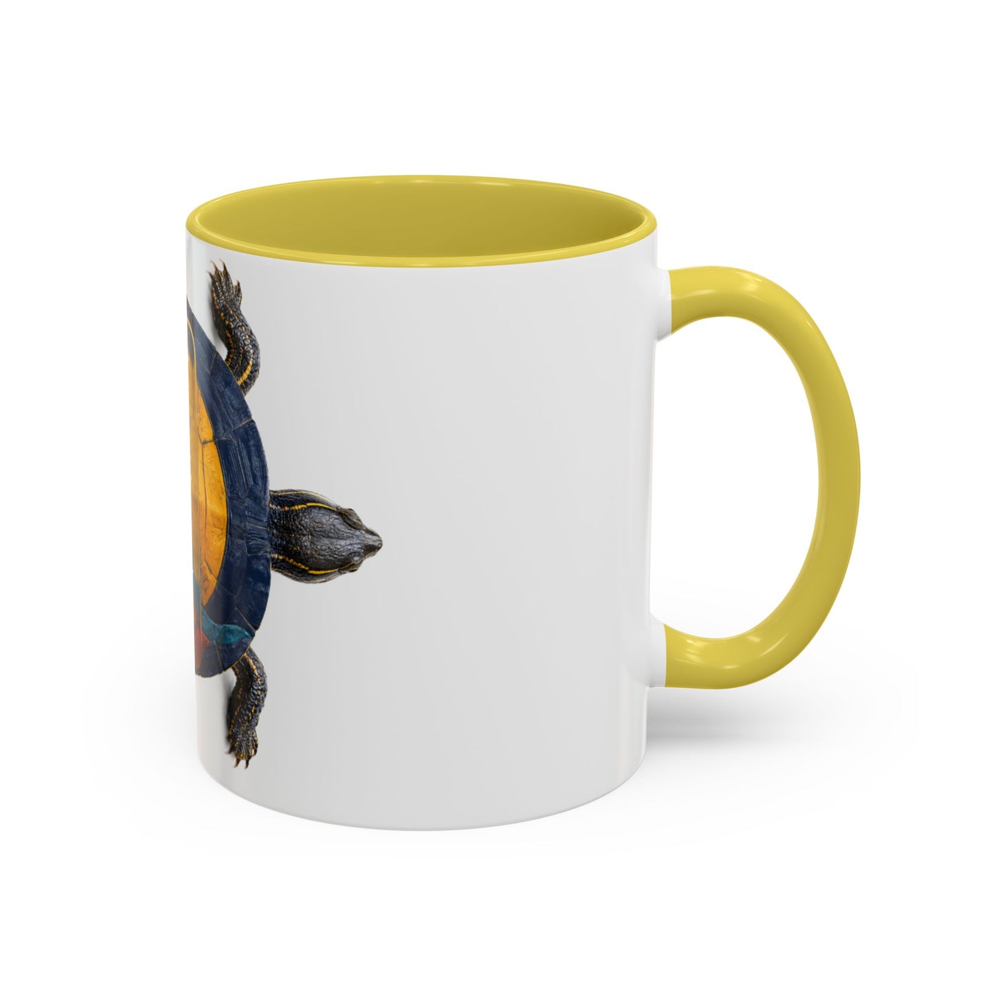 Delaware West Colorful Turtle Coffee Mug — Vibrant Hand-Painted Shell Design (11oz/15oz)