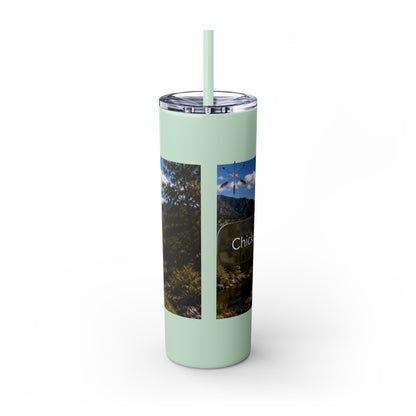 Chickasaw Skinny Tumbler with Straw, 20oz