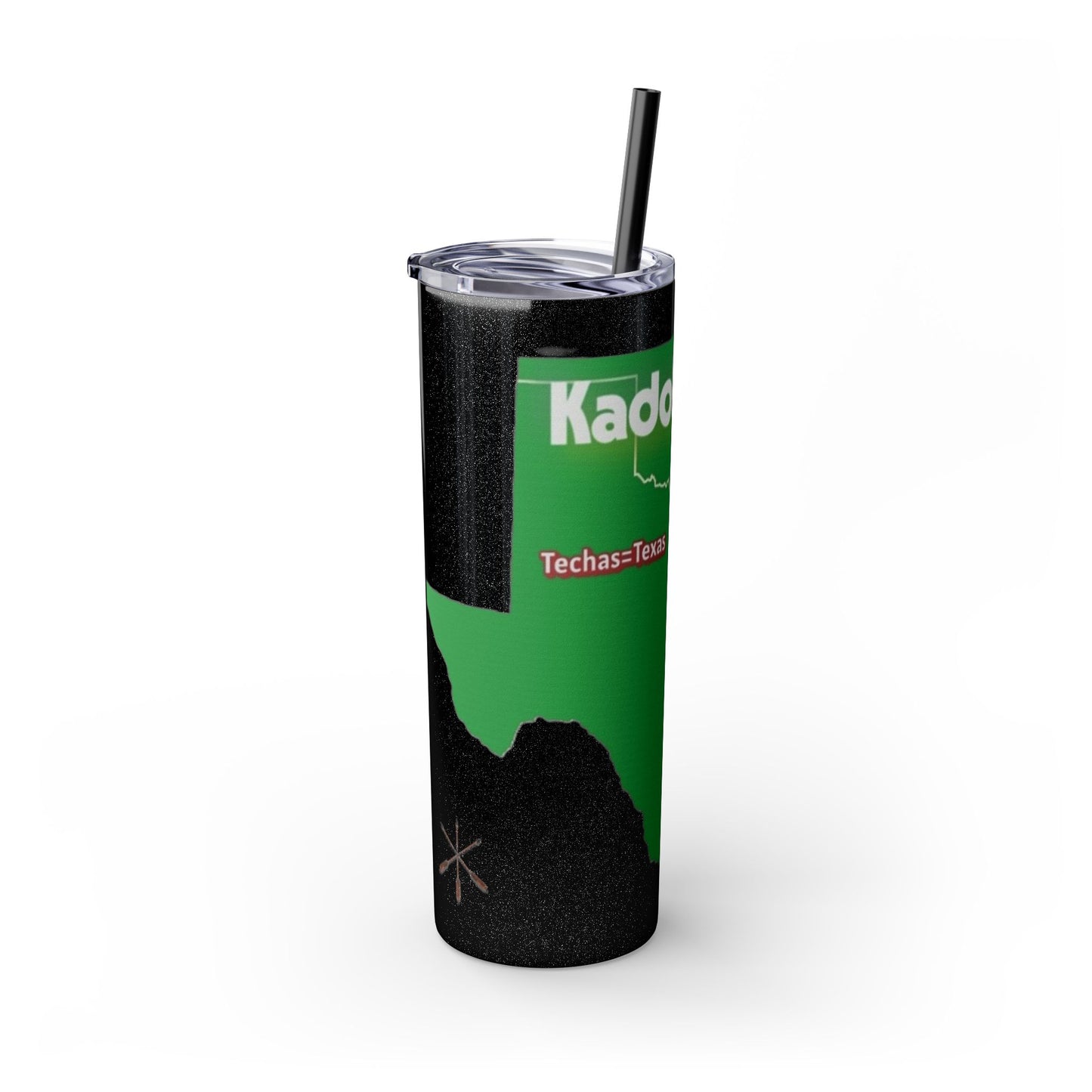 Caddo Kadohadoha Texas Map 20oz Skinny Tumbler with Straw