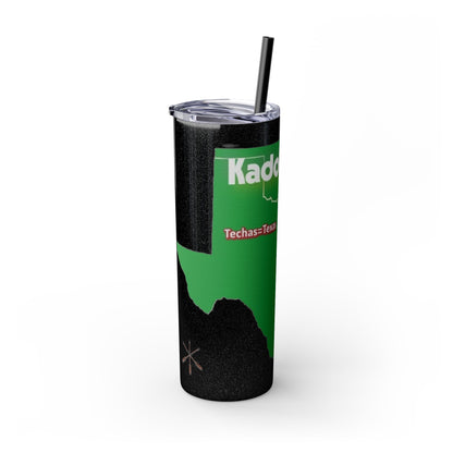 Caddo Kadohadoha Texas Map 20oz Skinny Tumbler with Straw
