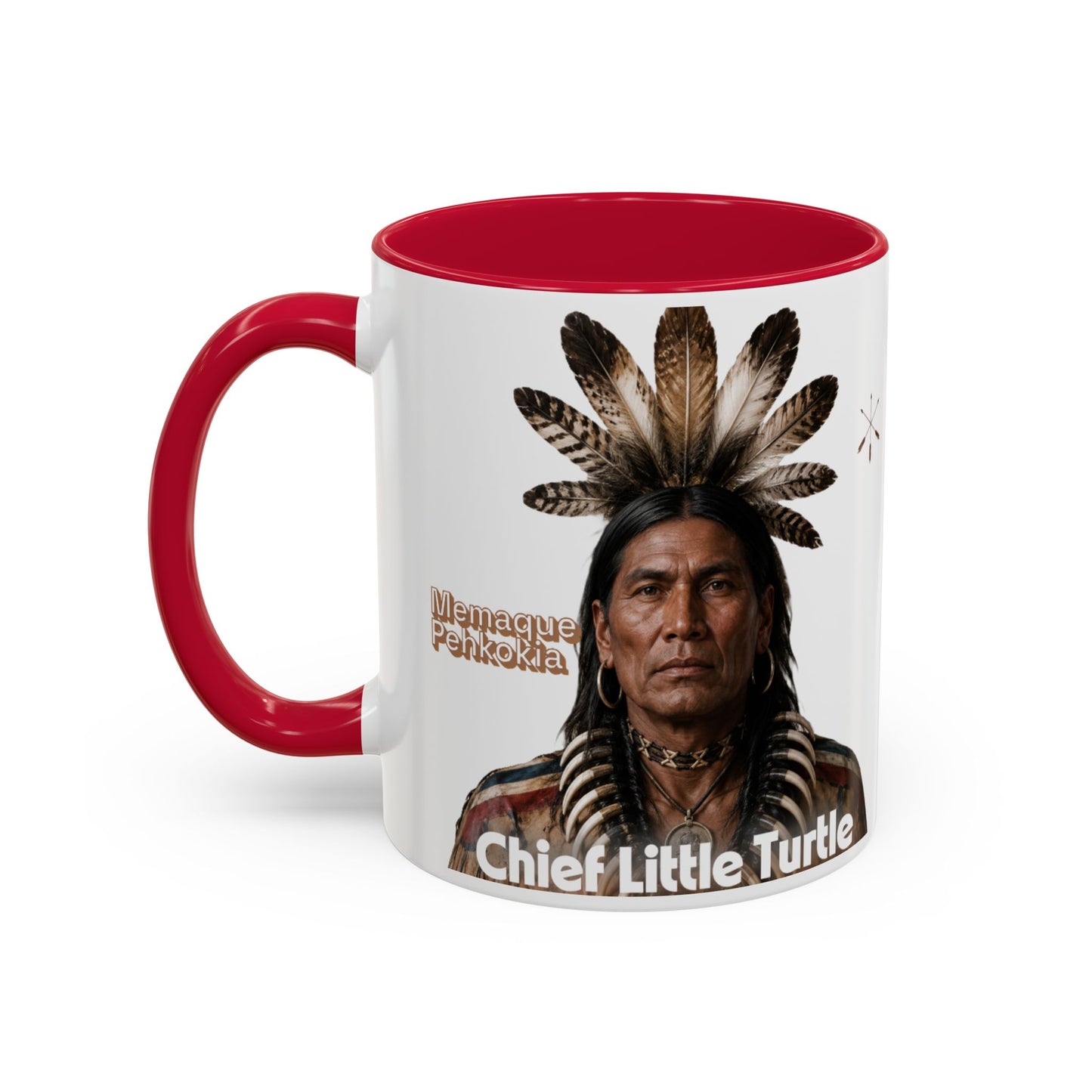 Miami Ceramic Mug — 'Chief Little Turtle' Native Warrior Portrait (11oz & 15oz)