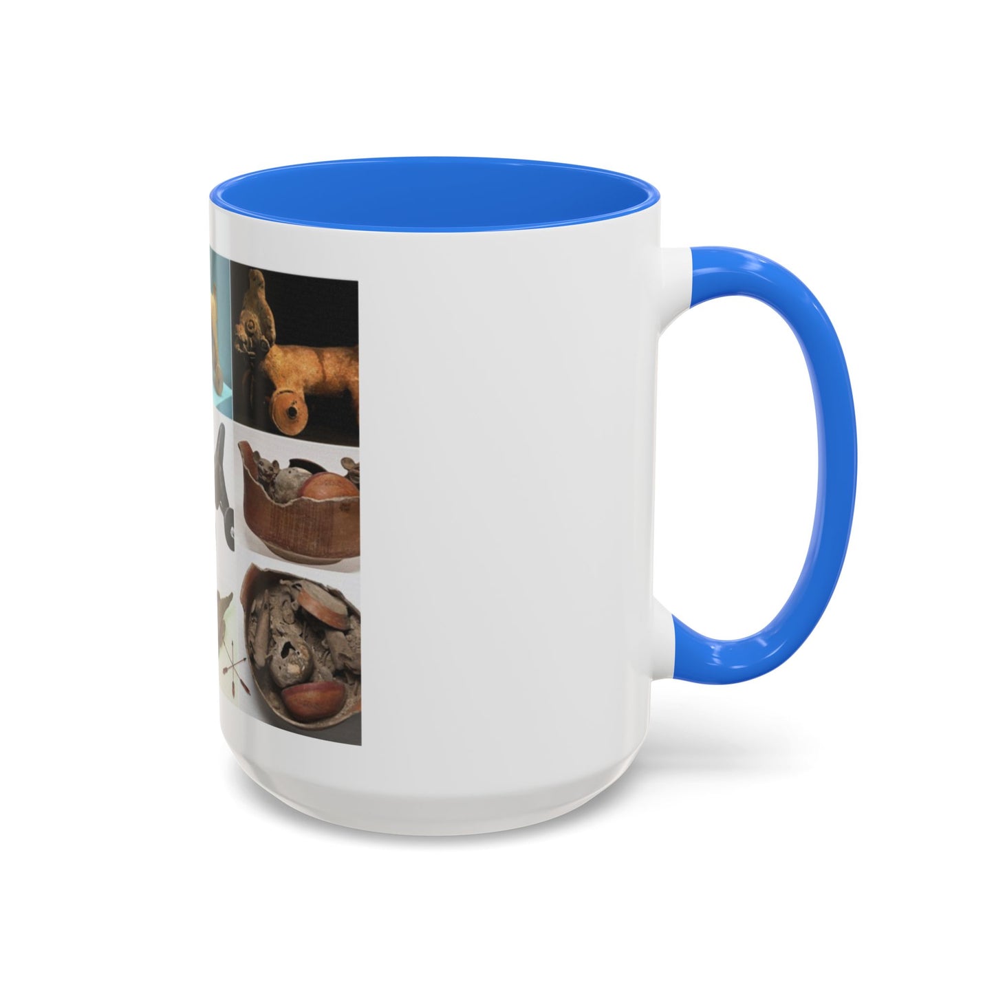 Aztec Artifact Photos Collage Coffee Mug (11oz/15oz)