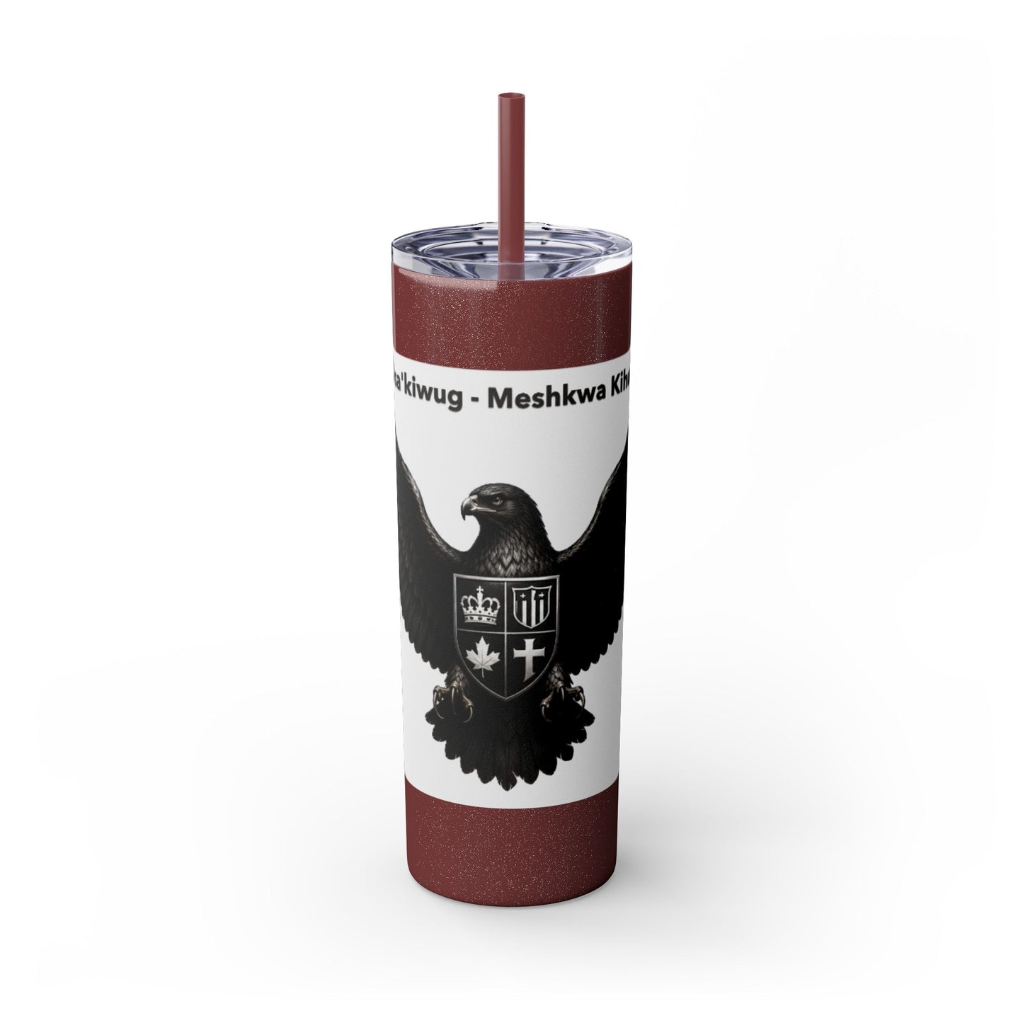 Sac Fox Skinny Tumbler with Straw, 20oz