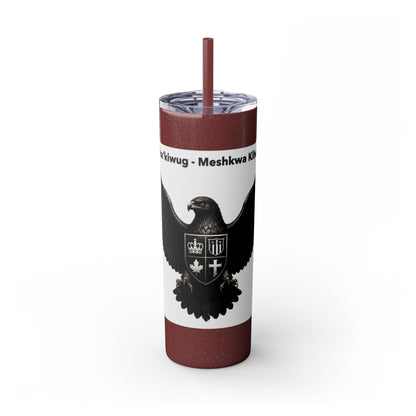 Sac Fox Skinny Tumbler with Straw, 20oz
