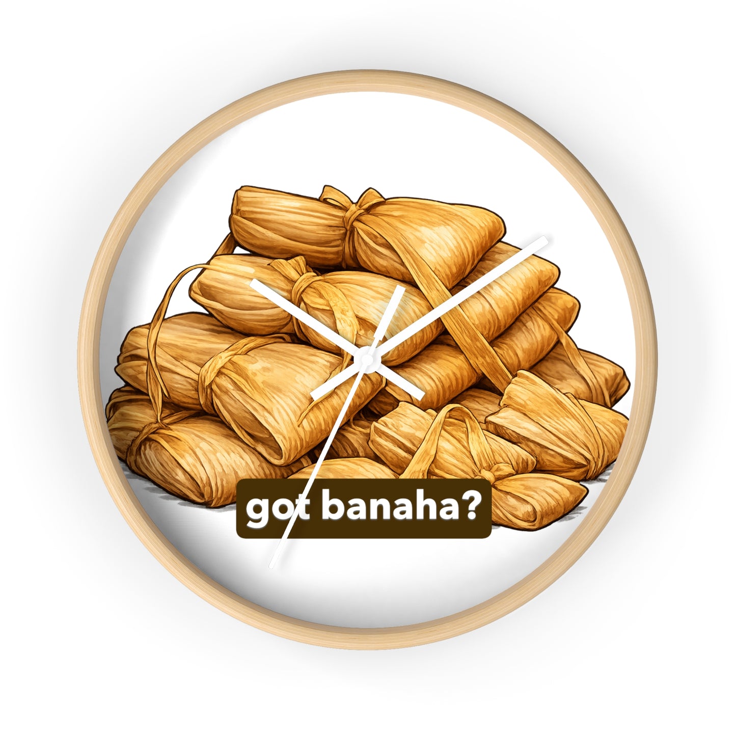 Banaha Wall Clock — "Got Banaha?" Kitchen Decor Clock for Foodies & Holiday Entertaining