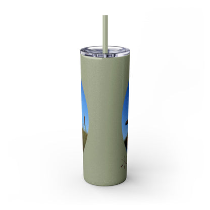 Ottawa Adawe Canoe Skinny Tumbler — 20oz Insulated Travel Cup with Straw