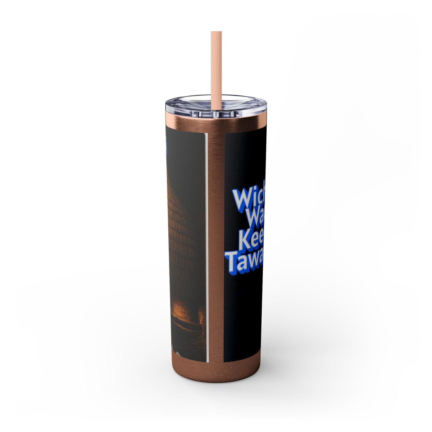 Wichita Skinny Tumbler with Straw, 20oz