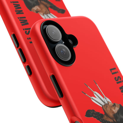 Absentee Shawnee Headdress Phone Case — 'Li Si Wi Ni' Design