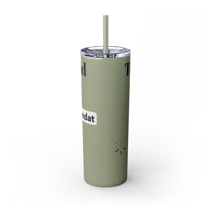 Wyandotte Skinny Tumbler with Straw, 20oz