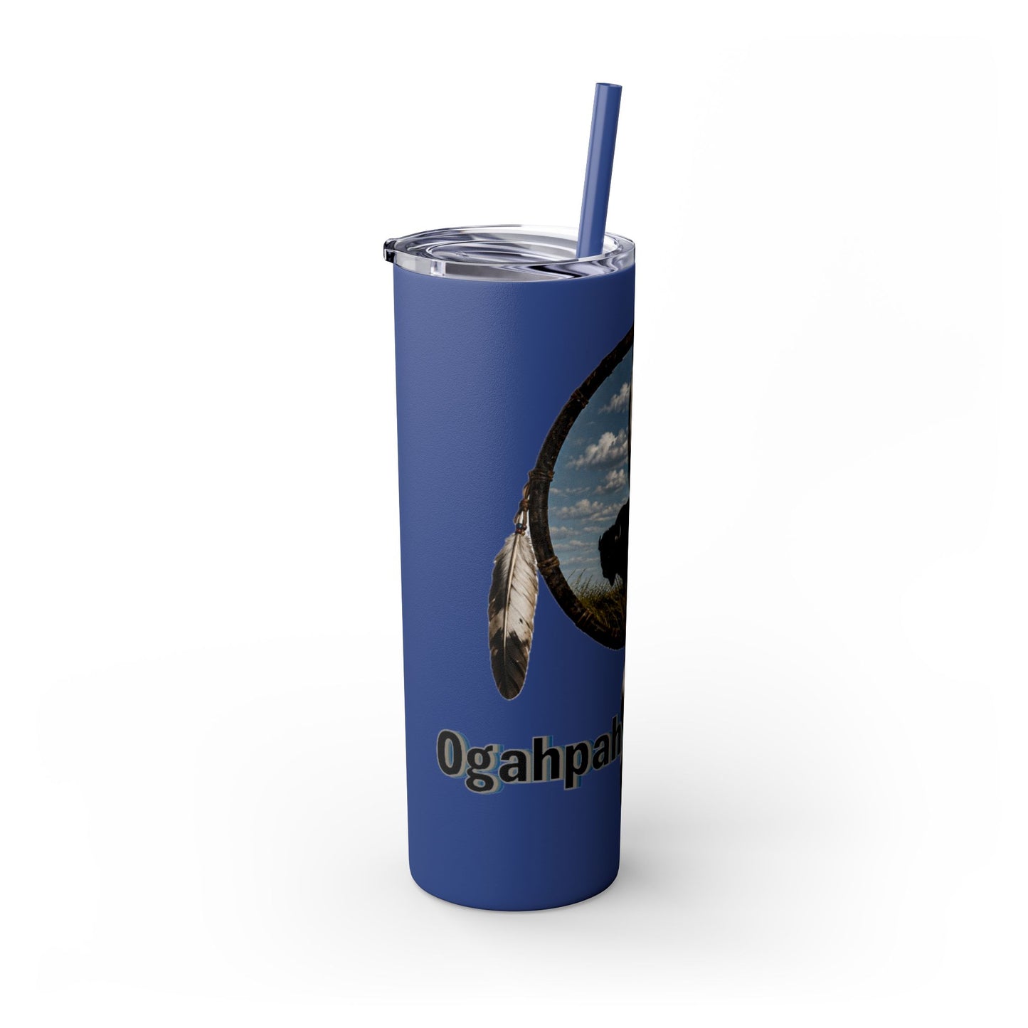 Quapaw Buffalo Skinny Tumbler 20oz — Ogahpahka Design