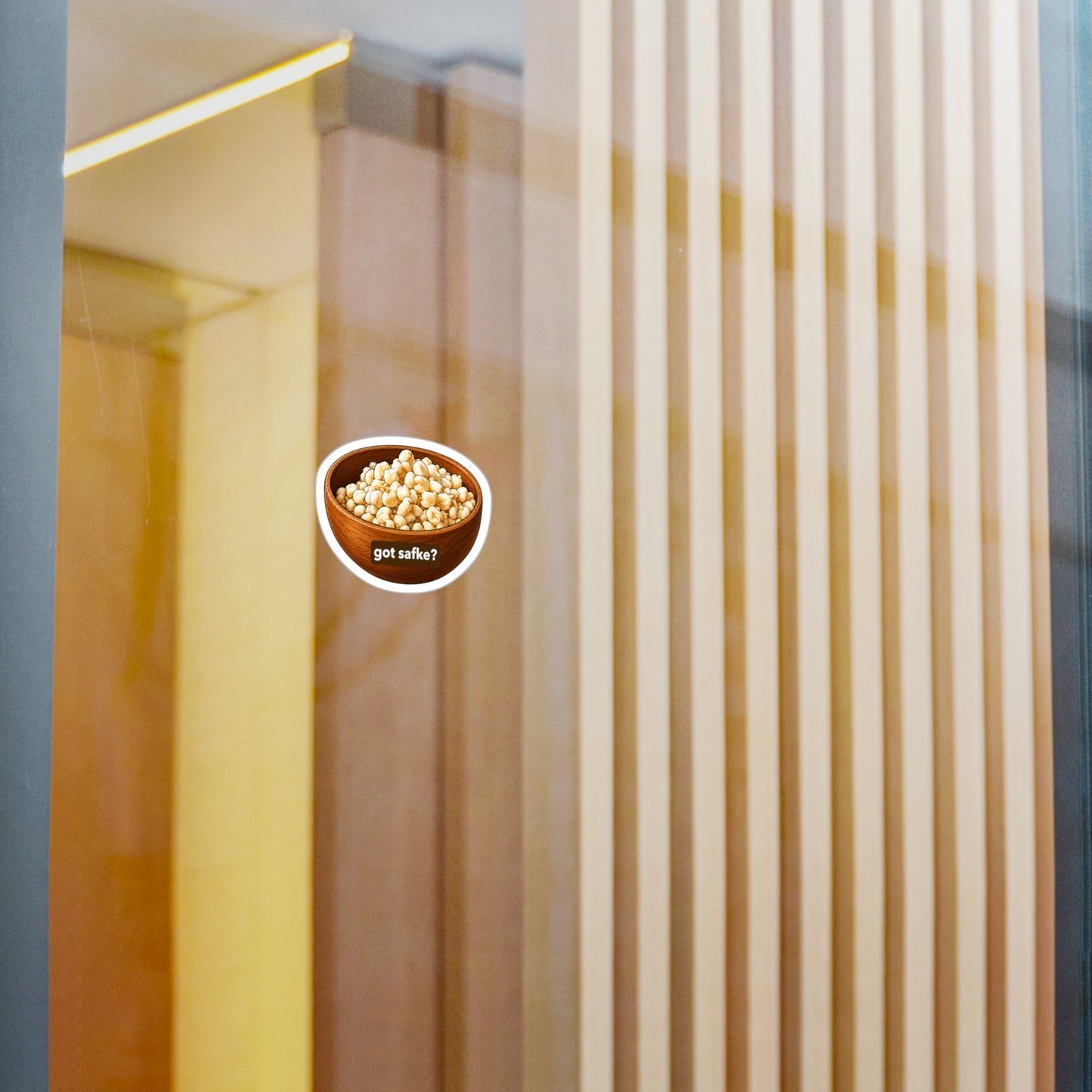 Got Safke — "got safke?" Popcorn Bowl Sticker