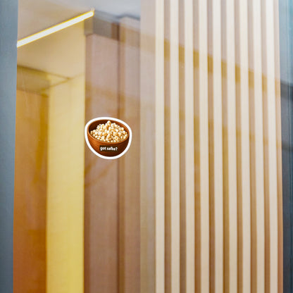 Got Safke — "got safke?" Popcorn Bowl Sticker