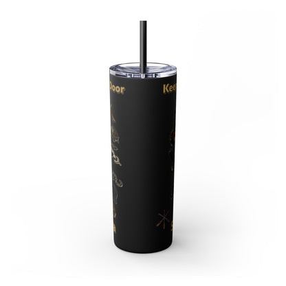 Seneca Cayuga Skinny Tumbler with Straw, 20oz