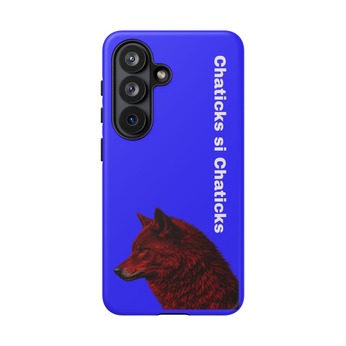 Pawnee Phone Case — Blue 'Chaticks si Chaticks' Wolf Logo Tough Case