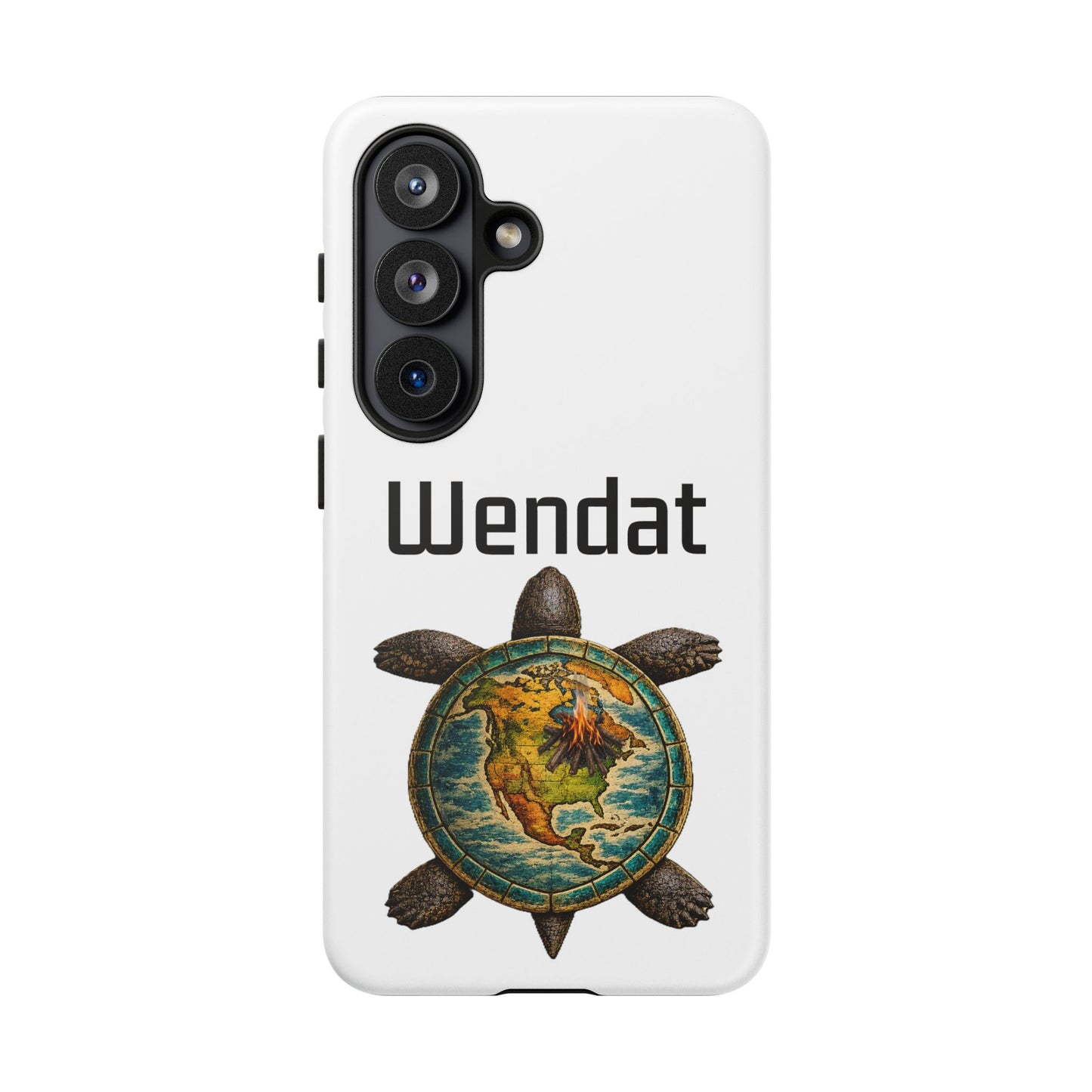 Wyandotte Wendat Turtle Phone Case — Indigenous Turtle Shield Design