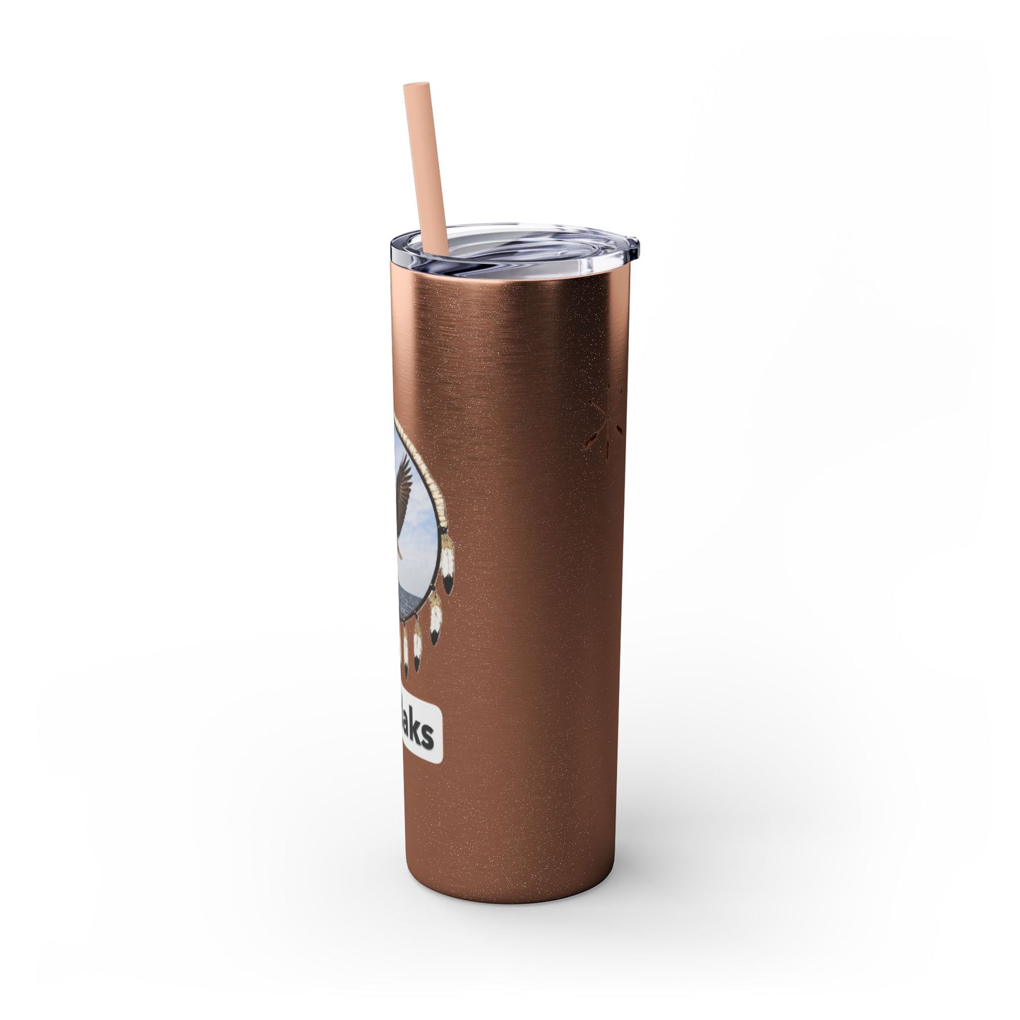 Modoc Eagle Skinny Tumbler – 20oz Straw Travel Cup (Maklaks)