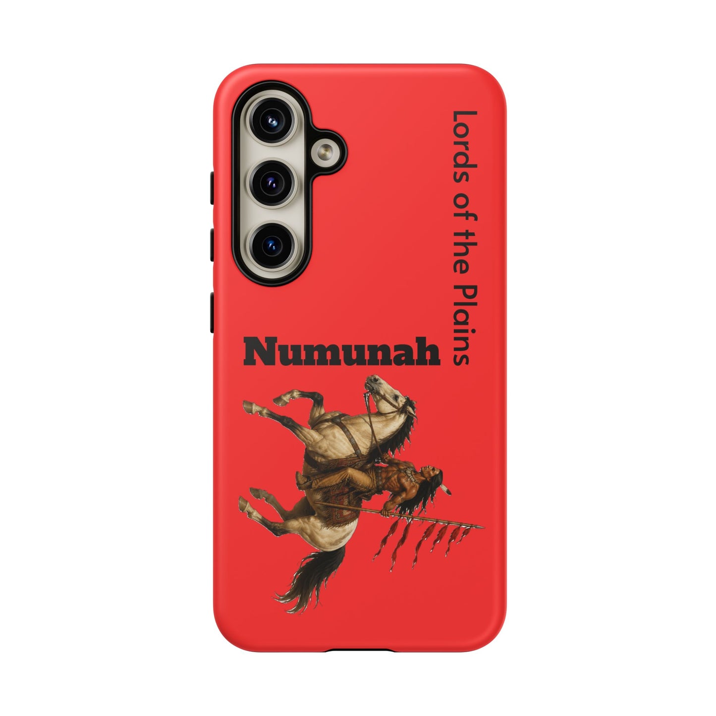 Comanche Numunah Horse Phone Case — 'Lords of the Plains' Red Protective Case