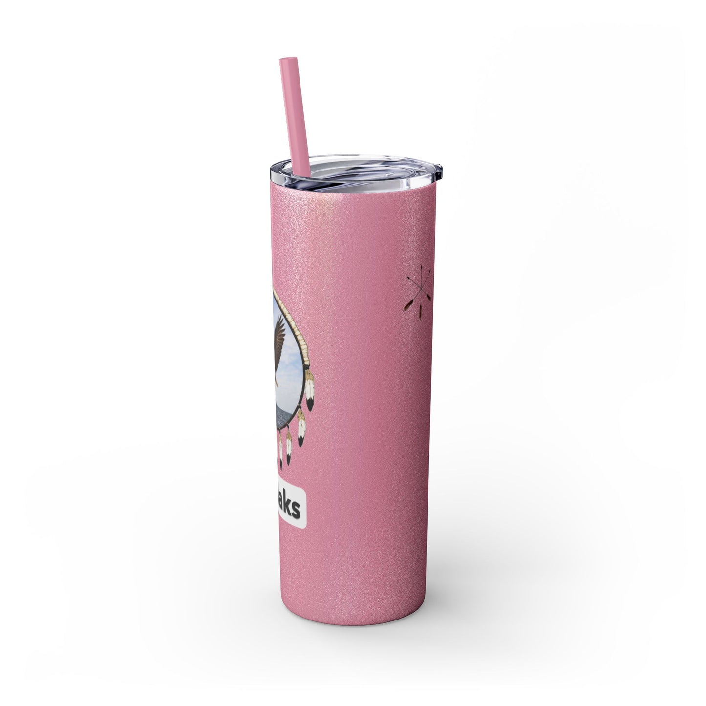Modoc Eagle Skinny Tumbler – 20oz Straw Travel Cup (Maklaks)