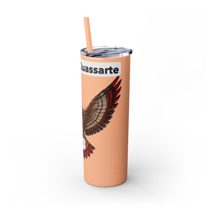 AQ Skinny Tumbler with Straw, 20oz
