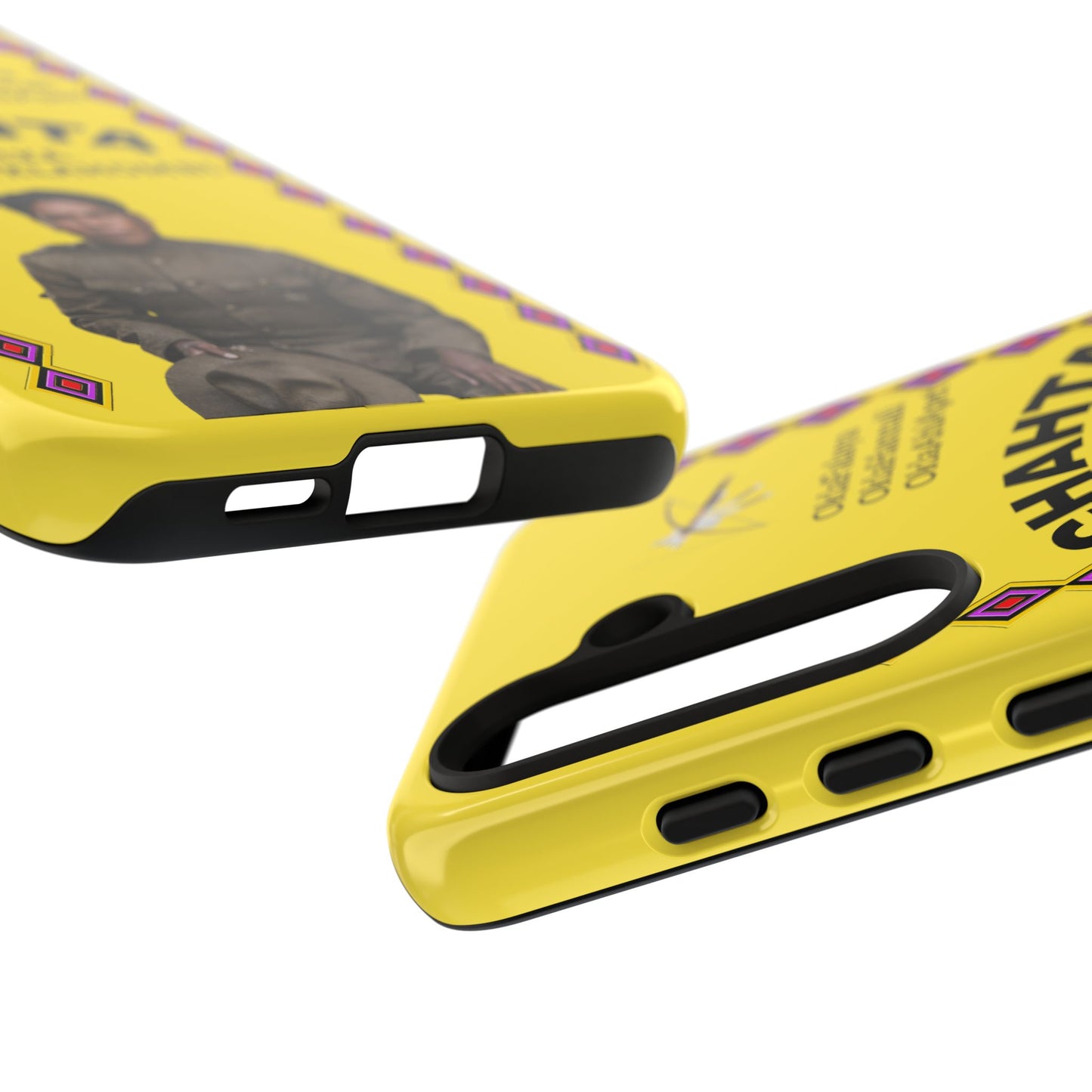 Chahta Tushka Joseph Oklahombi Yellow Phone Case — Native American Tribute Protective Cover