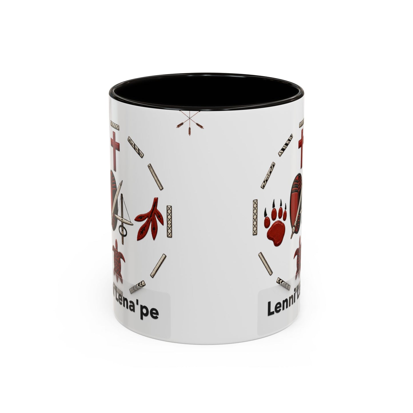 Delaware East Lenni Lenape Tribal Ceramic Mug – Native Symbols Coffee Cup (11oz/15oz)