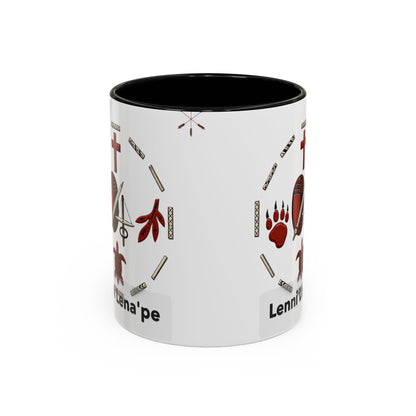 Delaware East Lenni Lenape Tribal Ceramic Mug – Native Symbols Coffee Cup (11oz/15oz)