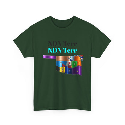 NDN Terr Oklahoma Map Tee — Native Pride Graphic T-Shirt with Arrows