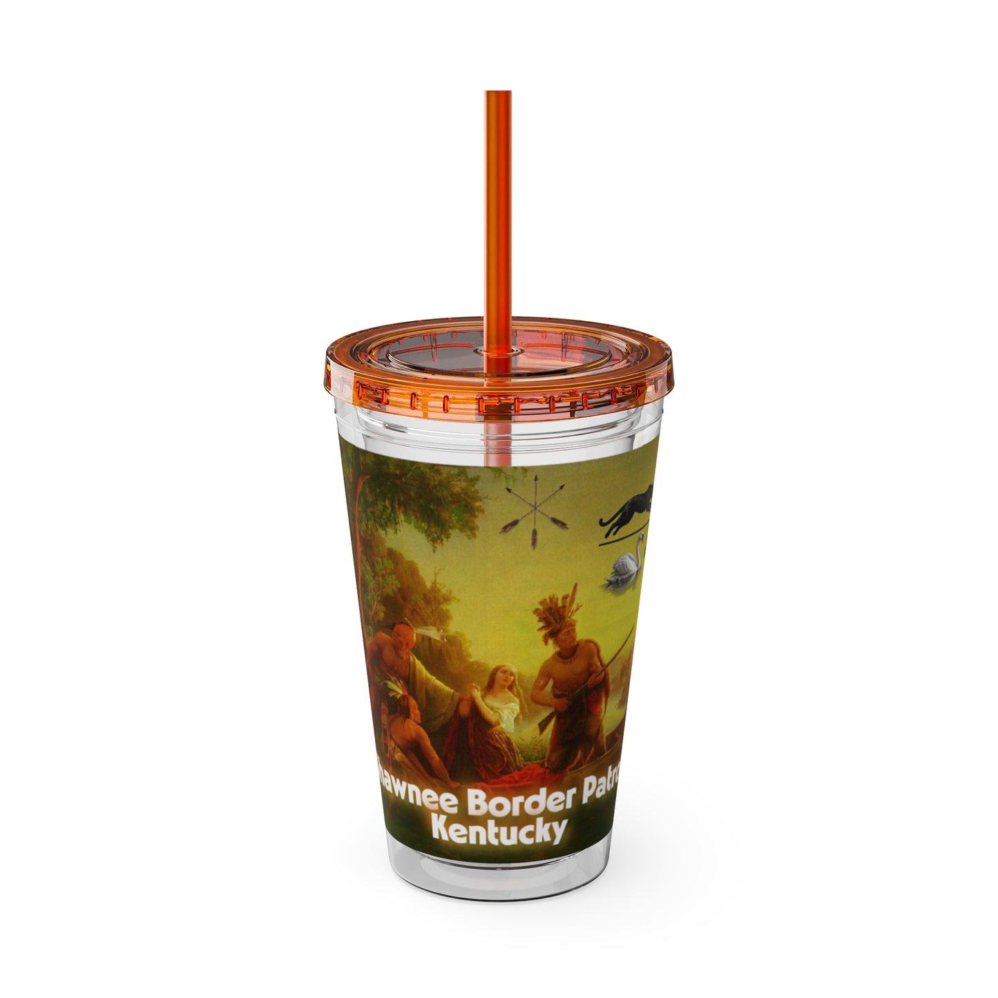 Shawnee East Sunsplash Tumbler with Straw, 16oz
