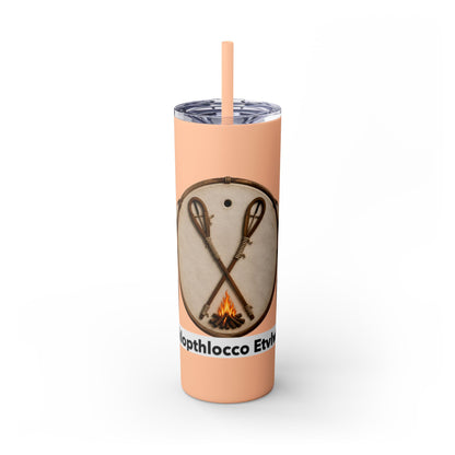 Thlopthlocco Skinny Tumbler with Straw, 20oz