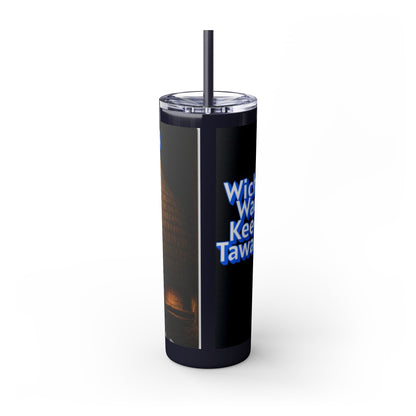Wichita Skinny Tumbler with Straw, 20oz