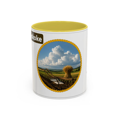 Muscogee Scenic Harvest Coffee Mug – Rustic Countryside Landscape 11oz/15oz