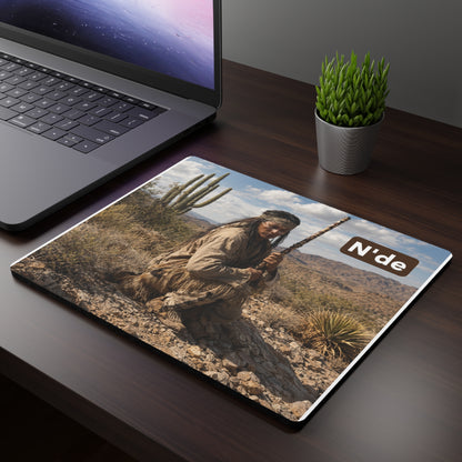Ft. Sill Native Desert Warrior Mouse Pad — 'N'de' Scenic Western Desk Mat