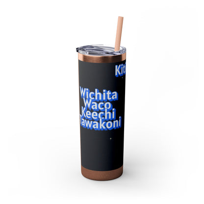 Wichita Skinny Tumbler with Straw, 20oz